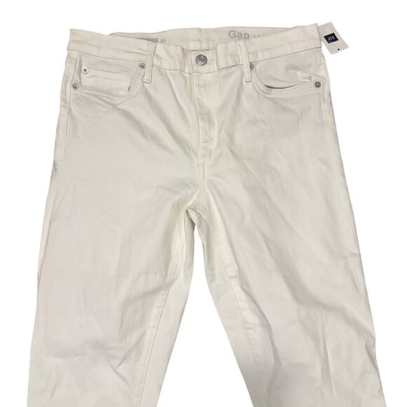 NWT Gap 1969 True Skinny Ankle Jeans White Women's Size 30 Stretch Denim - Picture 2 of 8